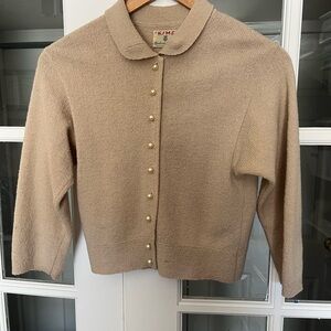 Vintage 50s Women’s Cardigan Sweater XS Wool Extra Small